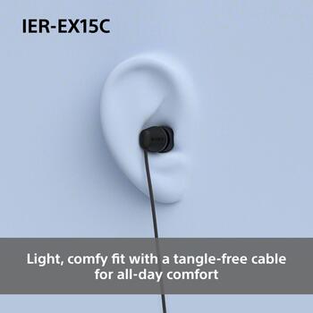 Sony Наушники IER-EX15C Код IEREX15CW.CE7, 1.2m, USB-C, 3 пары насадок, микрофон (IEREX15CW.CE7)