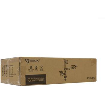 Sbox POS терминал PTM-02S, 51.4см, 42.5см, 7.7см, Алюминий, Пластик, Сталь, 3, 100x100, 75x75, 90°, 45°, 9кг, Универсальный (PTM-02S)