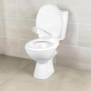 Beldray Семейное сиденье для унитаза LA037185EU7, белое, 370x450mm, 260x387mm, антибактериальное, мягкое закрытие (LA037185EU7)