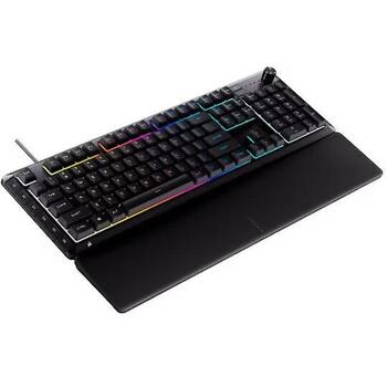 Corsair spēļu tastatūra Skiff 100 Plus CH-9226I65-NA, vadu, membrānas, RGB, 10 zonu apgaismojums, IP53, QWERTY, USB (CH-9226I65-NA)