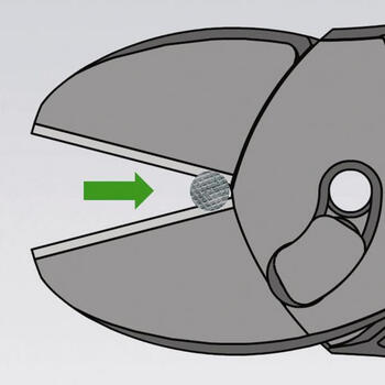 Augstas veiktspējas diagonālie griezēji, Knipex, 73 72 180 BK, melni, ar polētu galvu, 180 mm, 304 g, ar daudzkomponentu rokturiem. (73 72 180 BK)