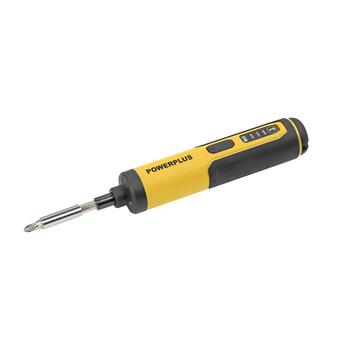 POWERPLUS POWX00420 компактная аккумуляторная отвертка для сборки мебели и закручивания винтов 4В 1300мАч 4Нм 26 бит (POWX00420)