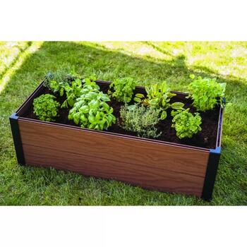 Keter Maple Trough 29209666, бордюр для клумбы, 106x50x32cm, 4.4kg, коричневый, Evotech (29209666)
