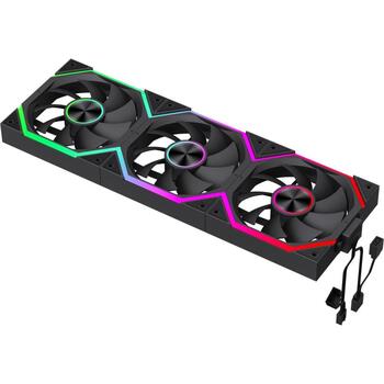 Gamemax Korpusa ventilators FN12A-N2 WL, 120mm, 58.6 cfm, 800-2000 rpm, Hidrauliskais gultnis, 30.6 dBA (FN12A-N2 WL)