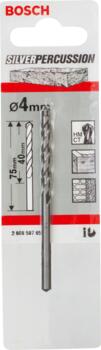 Urbis betonam, 4x75mm Silver Percussion, Urbjmašīnām/skrūvgriežiem, triecienurbjmašīnām/triecienskrūvgriežiem CYL-3 URBIS, 2608597656, BOSCH (2608597656)