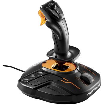 Thrustmaster Джойстик T.16000M FCS 2960773, 4 оси, технология H.E.A.R.T HallEffect, USB, проводной, PC, эргономичный триггер (2960773)