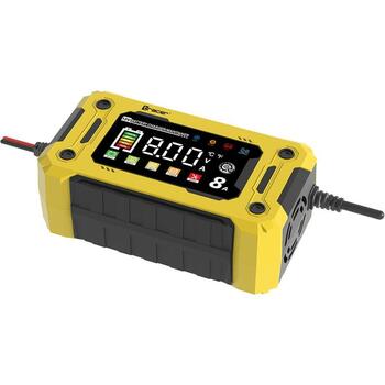 Tracer Зарядное устройство TRABAT47777, 12V, 8A, LED/LCD, 220-240V, 9 режимов зарядки, автоматическая зарядка (TRABAT47777)
