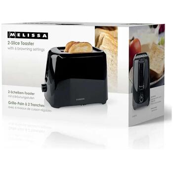 Melissa tosteris, 700W, melns (16140149)