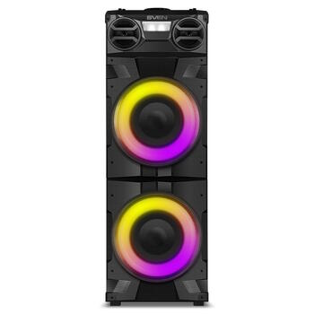 Караоке Bluetooth-колонка Sven PS-1900 Party Box 1000 Вт с TWS, FM-радио, USB и LED-дисплеем, чёрная (SV-022037)