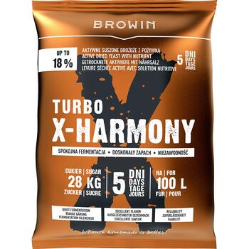 Browin Turbo X-Harmony 403206, 360г, 100л, 18%, 5-7 дней, активные сухие дрожжи с питательными веществами (403206)