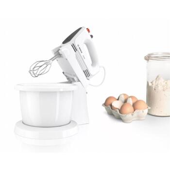 Bosch Миксер CleverMixx MFQ2600G, 375 Вт, 4 скорости, Турбо режим, Белый (MFQ2600G)