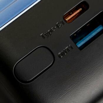 Rivacase Power Bank VA1080, 30000mAh, 65W, LCD, 2xUSB-A, 2xUSB-C, Литий-полимер, черный/синий (VA1080)