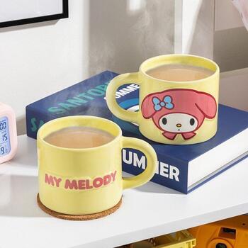 Paladone My Melody кружка PP14834MYM, 400ml, пастельный желтый, рельефный дизайн кролика, не подходит для посудомоечной машины (PP14834MYM)