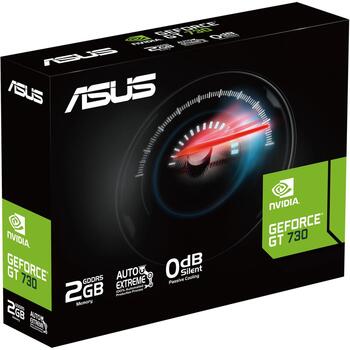 Asus Видеокарта GT 730 90YV0H20-M0NA00, 2 ГБ, GDDR5, 4 HDMI, PCIe 2.0, 5010 МГц, 902 МГц, пассивное охлаждение (90YV0H20-M0NA00)