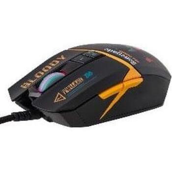 A4Tech Игровая мышь A4TMYS47619, 129mm, 70mm, 39mm, 9 кнопок, 200-1200 DPI, USB, программируемые кнопки, лазер, RGB подсветка (A4TMYS47619)