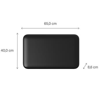 Paneļu sildītājs ar 700 W jaudu ar WiFi vadību piemērots 9–12 m² telpām melns PA700WIFI4B Mill (PA700WIFI4B)