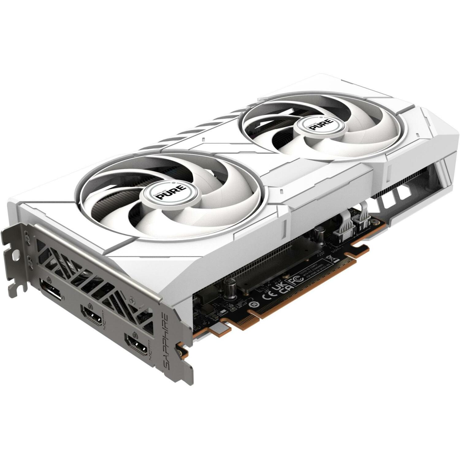 Sapphire Видеокарта 11350-02-20G 16GB GDDR6, PCIe x16 5.0, 7680x4320, 2 вентилятора, Многоцветная подсветка (11350-02-20G)