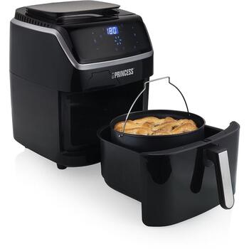 Princess karstā gaisa friteris 01.182080.01.001, 1700 W, 6.5 l, 230 V, 8 programmas, LCD displejs, melns (01.182080.01.001)