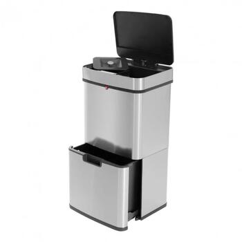 Hailo Öko Vario XL 030656001, система сортировки отходов, 2x25L, нержавеющая сталь, датчик, 50L (030656001)