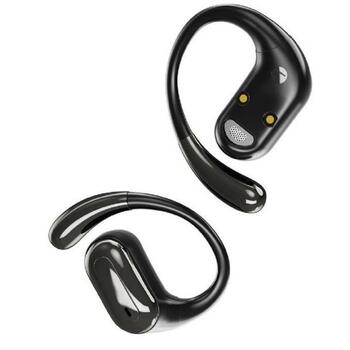Gembird наушники OWS-01-BK BT 5.0, 10 м, 3 ч, 9 ч с зарядным кейсом, Li-Poly, черные, ear-hook, LED индикаторы (OWS-01-BK)