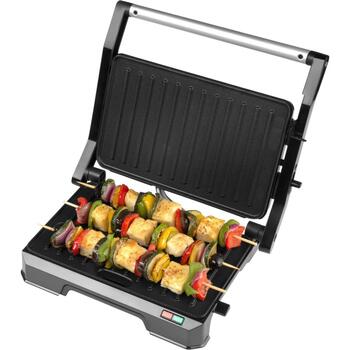 Progress Veselīga grila EK5854PVDE, 850W, 2 grilēšanas pozīcijas, nepiedegoša virsma, noņemama tauku paplāte, nesakarstoši rokturi (EK5854PVDE)