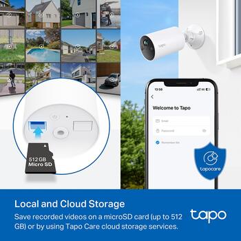 TP-LINK Tapo C410 умная камера безопасности, 2K 3MP, 125°, 15fps, IP65, 180д аккумулятор, 512GB microSD, двусторонняя связь (TAPOC410)