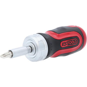 KS Tools 159.2025 Мини-отвертка с трещоткой, 6 в 1, 1/4