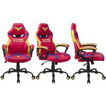 Subsonic Игровое кресло SA5573-W1, 64см, 110-120см, Желтый, Красный, Синий, Подголовник, Регулируемый угол спинки, Эко-кожа (SA5573-W1)