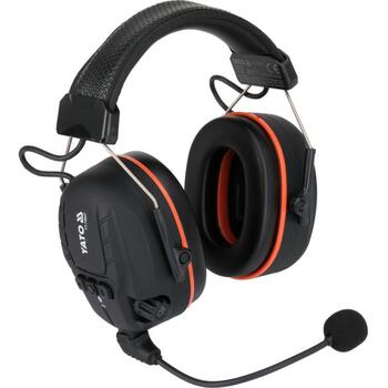 Yato активные наушники YT-74627, SNR 32 дБ, Bluetooth 5.4, IAL, 30 ч, 1000 мАч, Li-Po, USB Type-C, AUX, EN 352 (YT-74627)