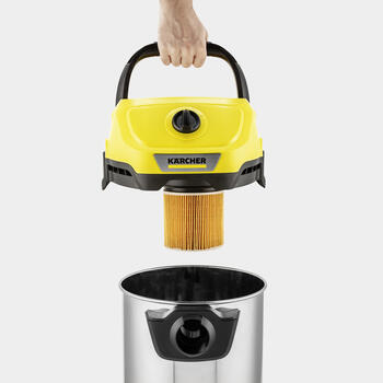 Karcher WD 3-18 S 1.628-575.0, 18V, 17л, 110мбар, 30л/с, 75Вт, 270Вт, 70дБ, 2x0.5м, 35мм (1.628-575.0)