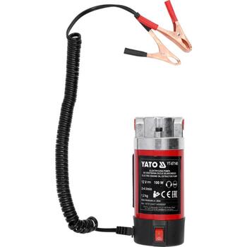 Yato eļļas sūknis YT-07140, 12 V, 100 W, 2-4 l/min, 3 m, 1 m, 0,3 MPa, IPX0, III, 40-50 ˚C, 6 mm, 8 mm, 10 mm, eļļas sūknis (YT-07140)