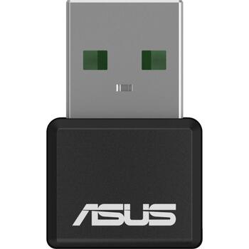 Asus Беспроводной сетевой адаптер USB-AX55NANO, 1800Mbit/s, 2,4GHz, 5GHz, WPA3, USB-A 2.0, внутренняя антенна (USB-AX55NANO)