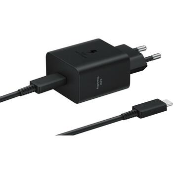 Samsung lādētājs EP-T4511XBEGEU, 45W, 100-240V, 20V, 3A, 1xUSB Type-C, strāvas kabelis 1.8m, ātrā uzlāde (EP-T4511XBEGEU)