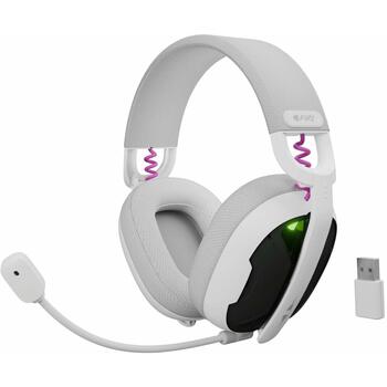 Fury беспроводные наушники Fukiya F6 NFU-2337, 40мм, 20-20000Гц, 40ч, Bluetooth 5.4, USB Type C, ENC микрофон, белые (NFU-2337)
