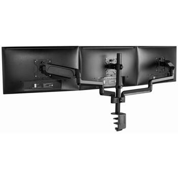 Gembird крепление для LCD монитора MA-DA3-01, 2 руки, 21 кг, 17-27 дюймов, VESA 75x75/100x100, черный (MA-DA3-01)