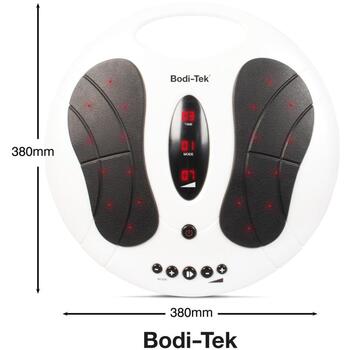 Bodi-Tek Apakšstilbu masieris BT-CRBO3-EU/1,3, 2 zonas, 3 režīmi, balts/melns, EMS asinsrites pastiprinātājs (BT-CRBO3-EU/1,3)