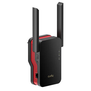 Cudy RE3000 WiFi 6 Mesh репитер, AX3000, 2.4+5GHz, 2402+574Mbps, 1xGigabit, WPS, WPA3, черный (RE3000)