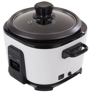 Jata Пароварка для риса AR394, 400 W, 1 л, белый, съемная алюминиевая кастрюля, защита от перегрева (AR394)