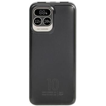 Rivacase Power Bank VA2511, 10000 мАч, 20W PD, 3A, 1xUSB-C, ЖК-дисплей, быстрая зарядка (VA2511)