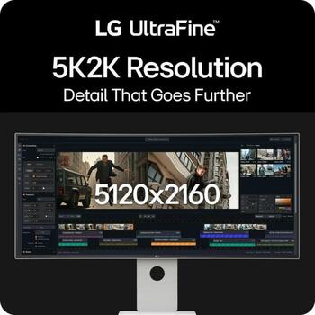 LG LCD монитор 40U990A-W 101,6 см 5120 x 2160 WUHD 5 мс 21:9 178° 178° 2 динамика VESA крепление (40U990A-W)