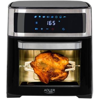 Adler Мини-печь AD 6309, 1700 Вт, 13 Л, нержавеющая сталь/черный, 40-200°C, конвекция, сенсорная панель (AD 6309)