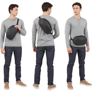 Thule 4709 Tact Waistpack 5L TACTWP05, 5L, 31x11x17см, 360г, черный, полиэстер, RFID, для 7