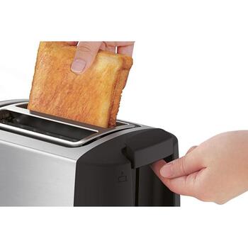 Tefal Toaster TT340830, 2, нержавеющая сталь, 7 уровней поджаривания, автоматическое центрирование хлеба, съемный лоток для крошек (TT340830)