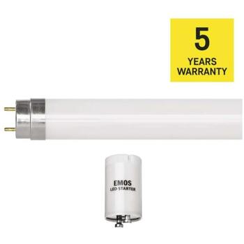 Emos LED люминесцентная лампа T8 Z73217, 6,5 Вт, 1100 лм, 230 В, 4000 K, 250°, упаковка 10 шт (Z73217)