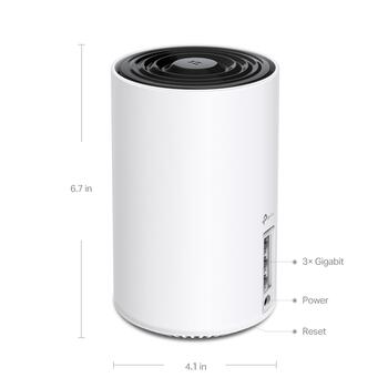 AXE5400 Tri-Band Mesh Wi-Fi 6E система, TP-Link, DECO XE75(3-PACK), 5400 Мбит/с, 4 антенны, 3x10/100/1000M (DECO XE75(3-PACK))