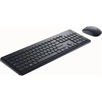 Dell Klaviatūra un pele KM3322W, 2.4 GHz, 3 pogas, akumulatori 2xAAA, 1xAA, bezvadu savienojums, krievu izkārtojums (580-AKGH)