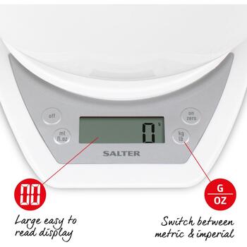 Salter Кухонные весы 1024 WHDR14EU16, 2л, 2 x AAA, LCD, Aquatronic измерение жидкости, Функция тарирования (1024 WHDR14EU16)