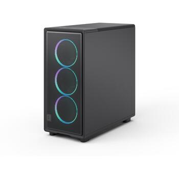 Fractal Design Компьютерный корпус Epoch FD-C-EPO1A-04, ATX, Mid Tower, черный, 3 мм закаленное стекло, сталь, RGB (FD-C-EPO1A-04)