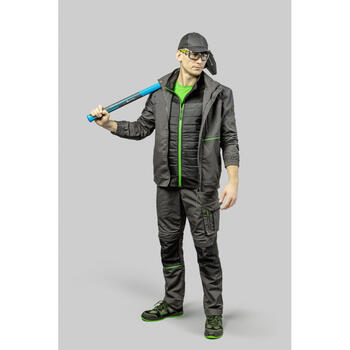 Hogert HT5K378-M hibrīda veste, M, melna, 96% poliesters, 4% elastāns, 100% poliesters, 2 kabatas, iekšējā kabata (HT5K378-M)