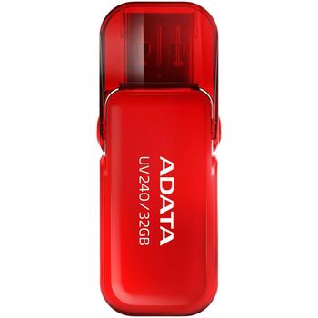 Adata USB флеш-накопитель AUV240-32G-RRD 32GB, USB Type-A, USB 2.0, Красный, Форм-фактор: крышка (AUV240-32G-RRD)